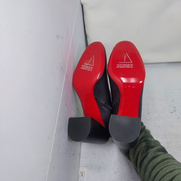 Christian Louboutin Black Turela Leather Ankle Boot - Picture 2 of 12